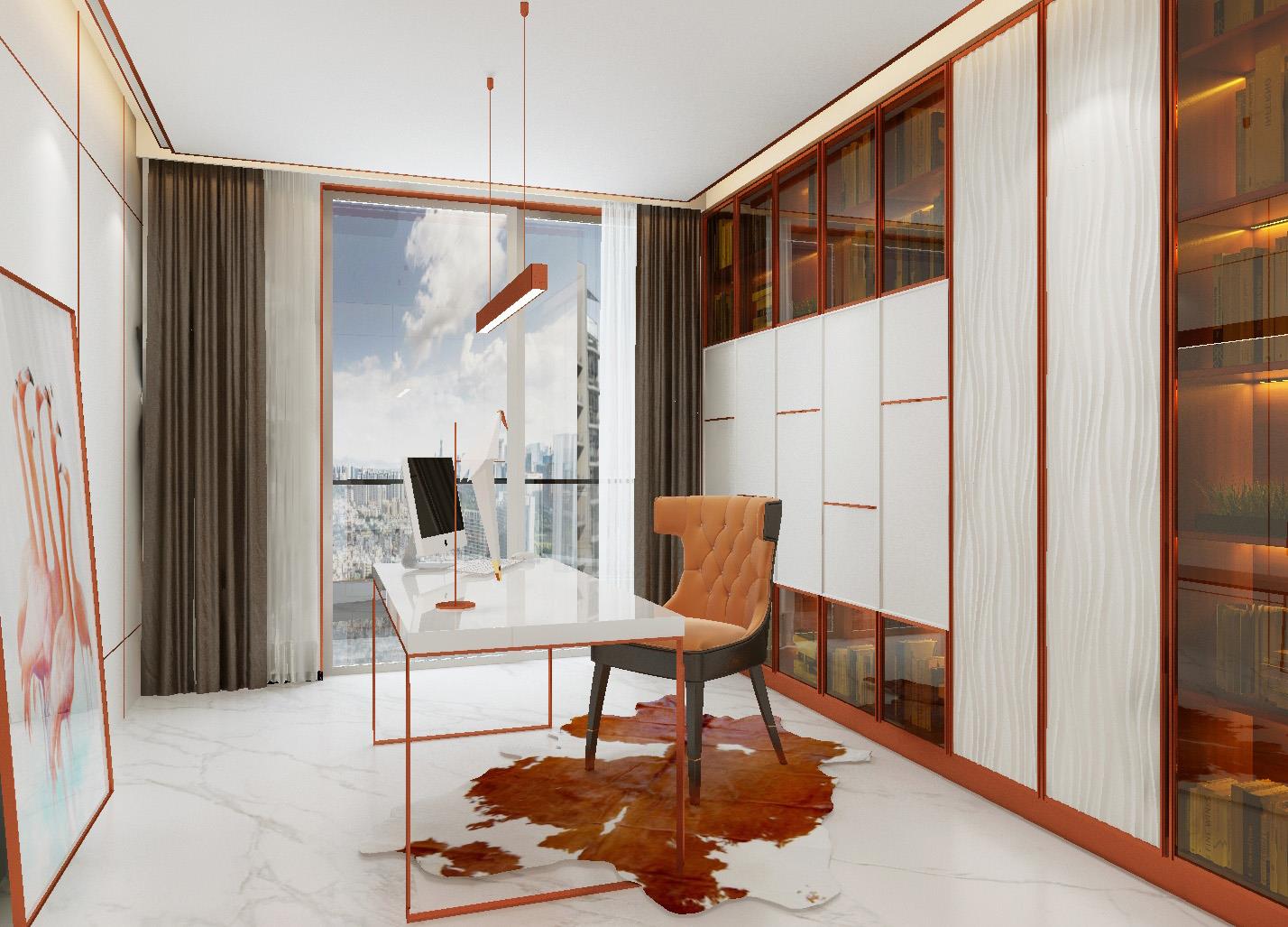 study room vogue and warm melamine full house cabinet design