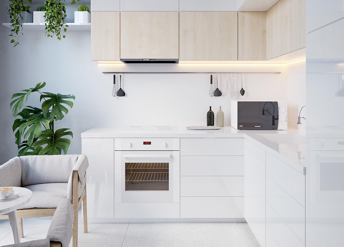 Durable Lacquer Kitchen Cupboard