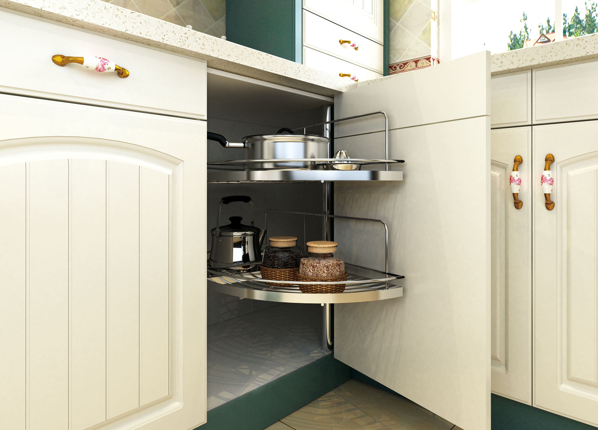 magic-corner-kitchen-cabinet-basket magic-corner-kitchen-cabinet-basket