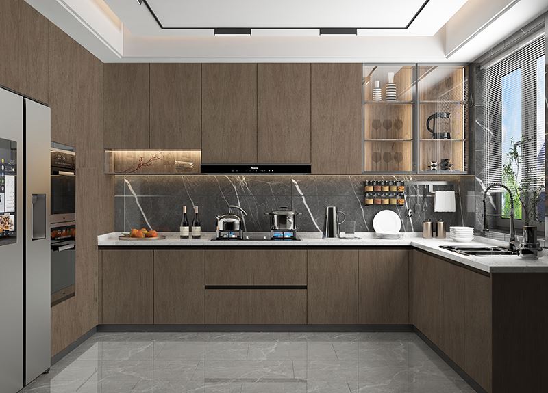 Brown Kitchen Cabinet