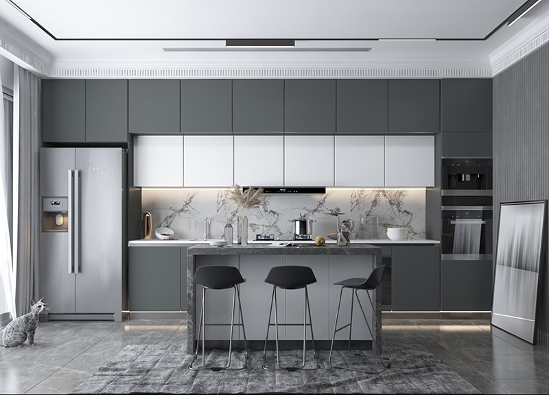 modern grey kitchen cabinet(1) modern grey kitchen cabinet(1)