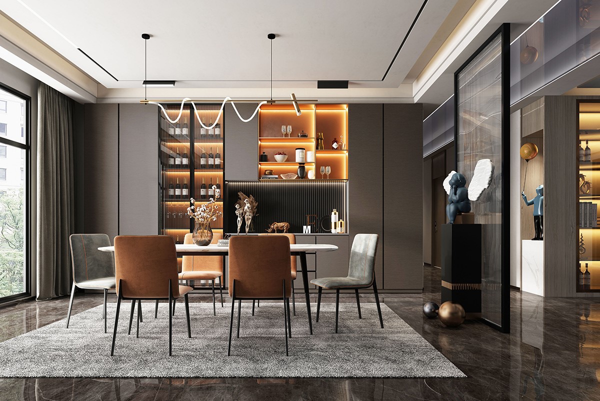 How to Decorate Dining Dinning Room Wall Unit: Stunning Ideas