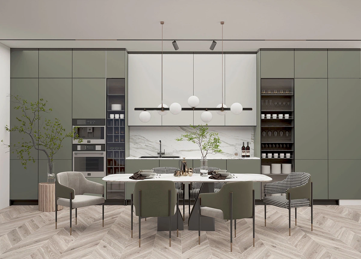 Modern Green Kitchen Cupboards Modern Green Kitchen Cupboards