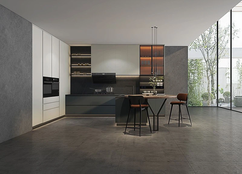 modern stylish two-toned kitchen cabinet modern stylish two-toned kitchen cabinet