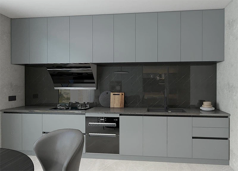 Grey Minimalist Kitchen Cabinets Grey Minimalist Kitchen Cabinets