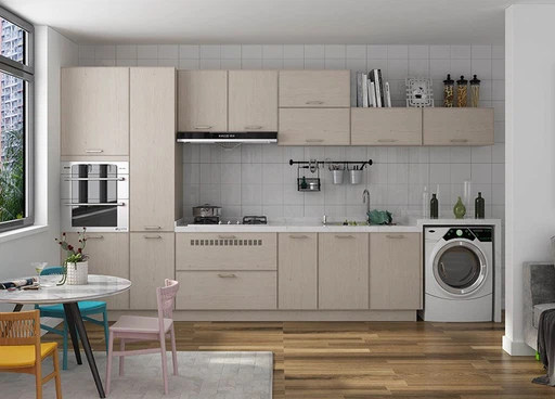 Economical Melamine Kitchen manufacturers HM1003H606 Economical Melamine Kitchen manufacturers HM1003H606