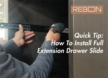 Quick Tip: How To Install Full Extension Drawer Slides