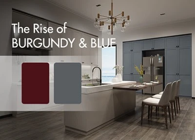 The Rise Of Burgundy & Blue: How Two Bold Hues Are Redefining Kitchen Design ...
