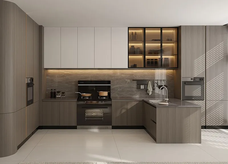 Modern Walnut Kitchen Cabinets Modern Walnut Kitchen Cabinets