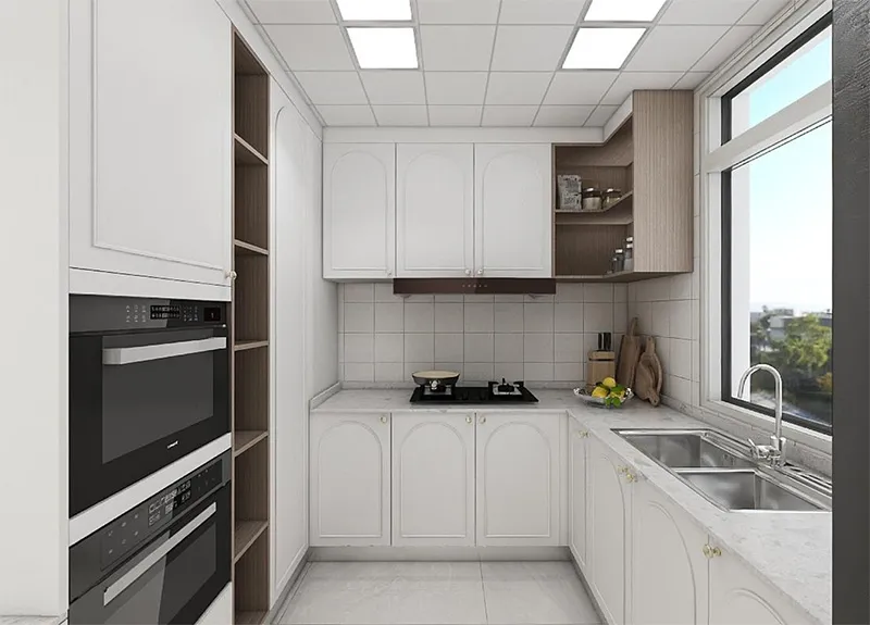 U Shaped White Kitchen U Shaped White Kitchen