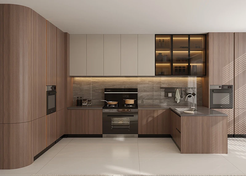 wood veneer kitchen cabinets wood veneer kitchen cabinets