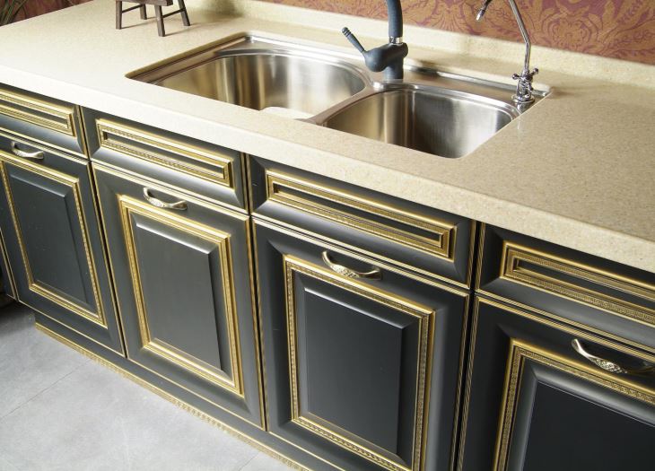 Polyvinyl Chloride Kitchen Cabinet