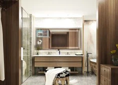 Wood Grain Melamine Bathroom