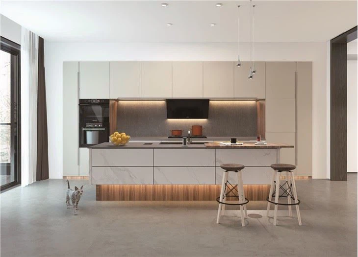 Golden Gloss Kitchen Cabinet