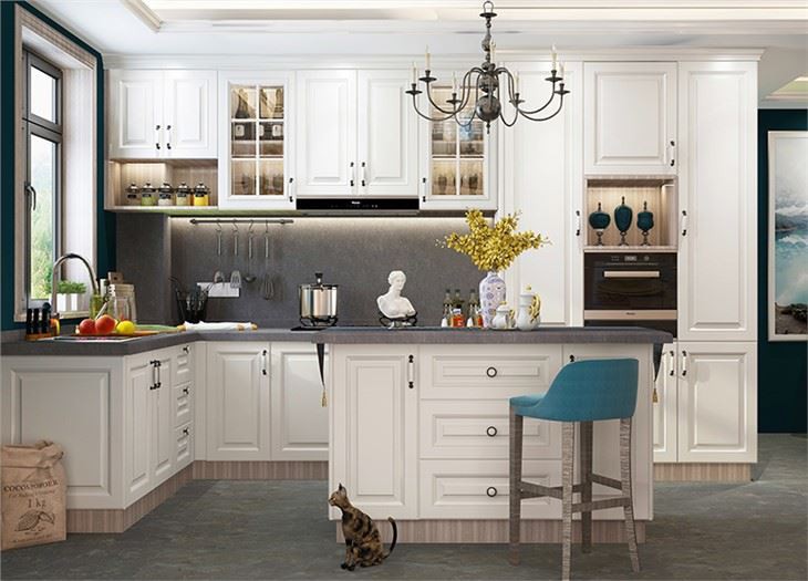 Thermofoil Finish Kitchen Cabinet