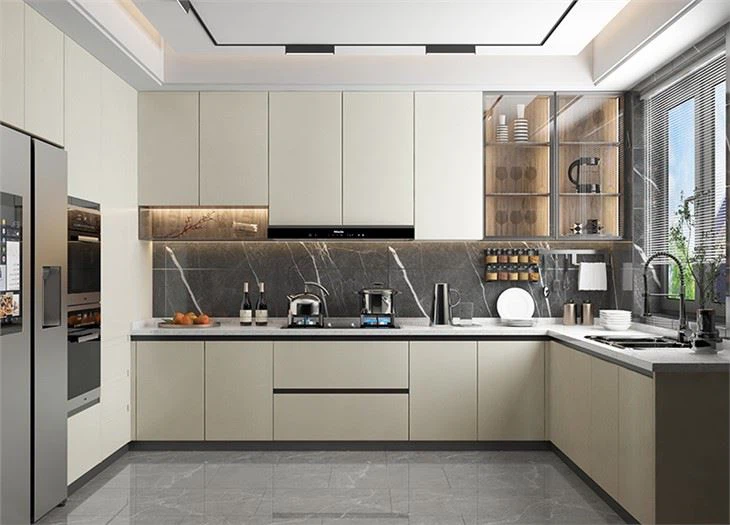UV High Gloss Kitchen Cabinet