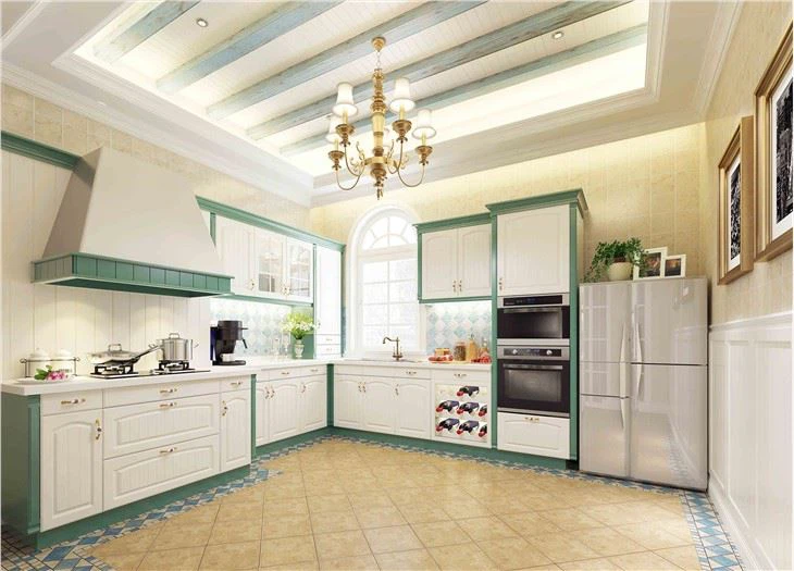 Vinyl Modular Kitchen Cabinet