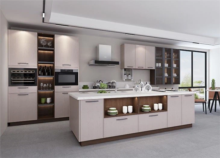 PVC Vinyl Kitchen Cabinets