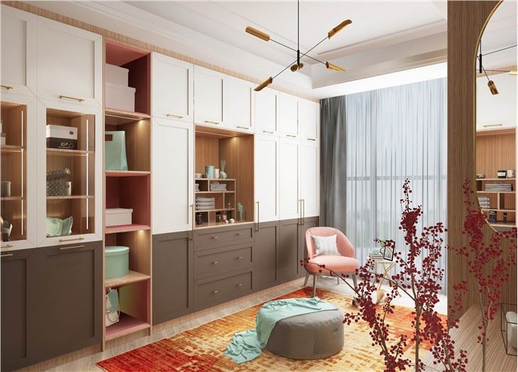 Solid Wood Closet