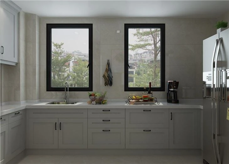 Vinyl Grey Kitchen Cabinets