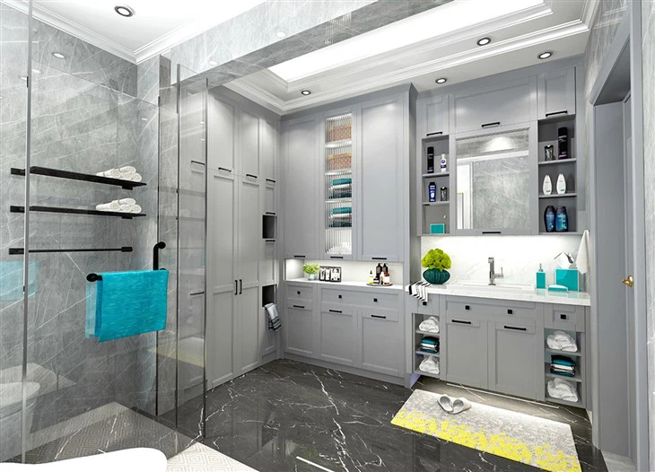 Blue Grey Bathroom Vanity