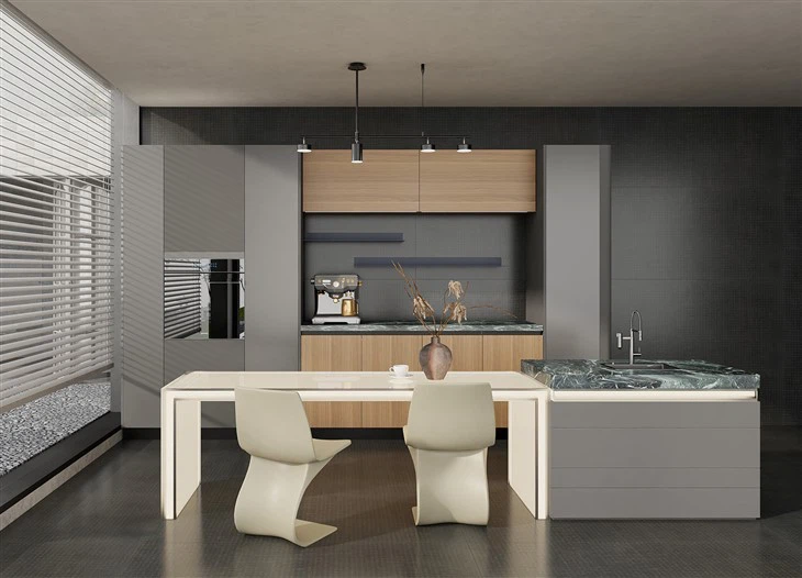 Elegant Luxury Kitchen Cabinets factory