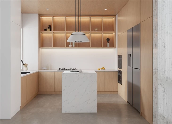 Textured Kitchen Cabinets factory